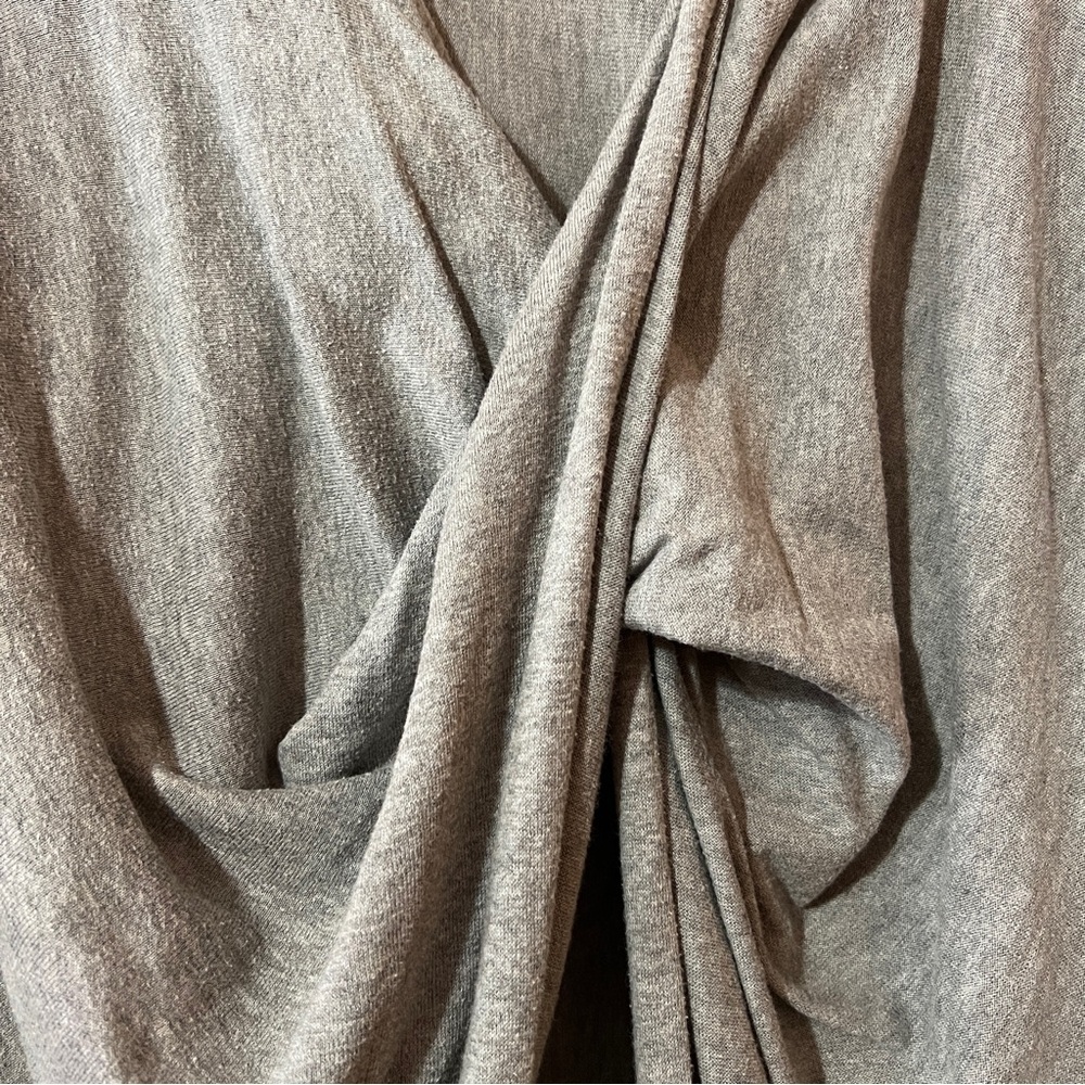 AllSaints | Itat Shrug Convertible Twist Sweater Cardigan Grey Cotton Size S - Picture 5 of 11